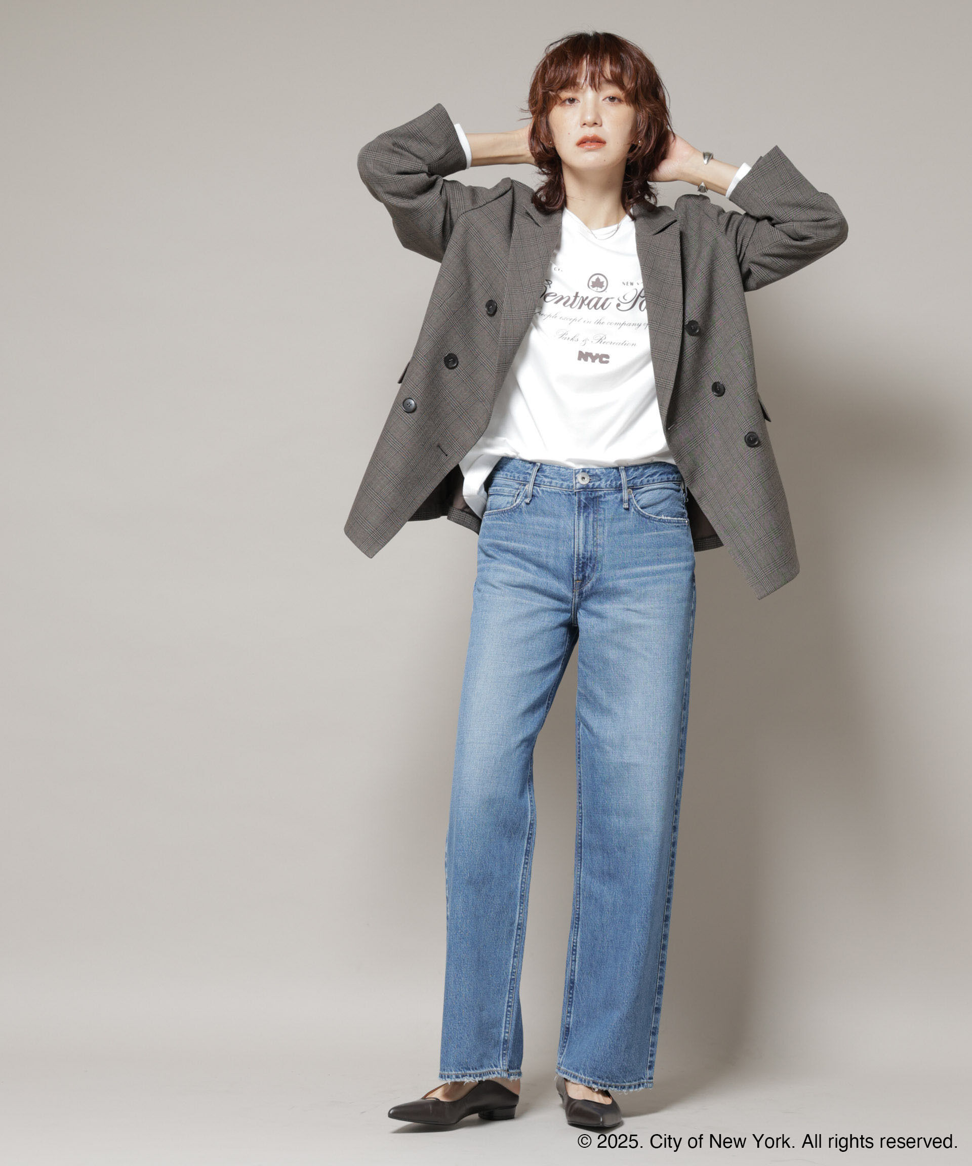 nano･universe「GOOD ROCK SPEED&times;Anti Soaked(R) 汗染み防止 NYC ロンT」|Tシャツ・カットソー|