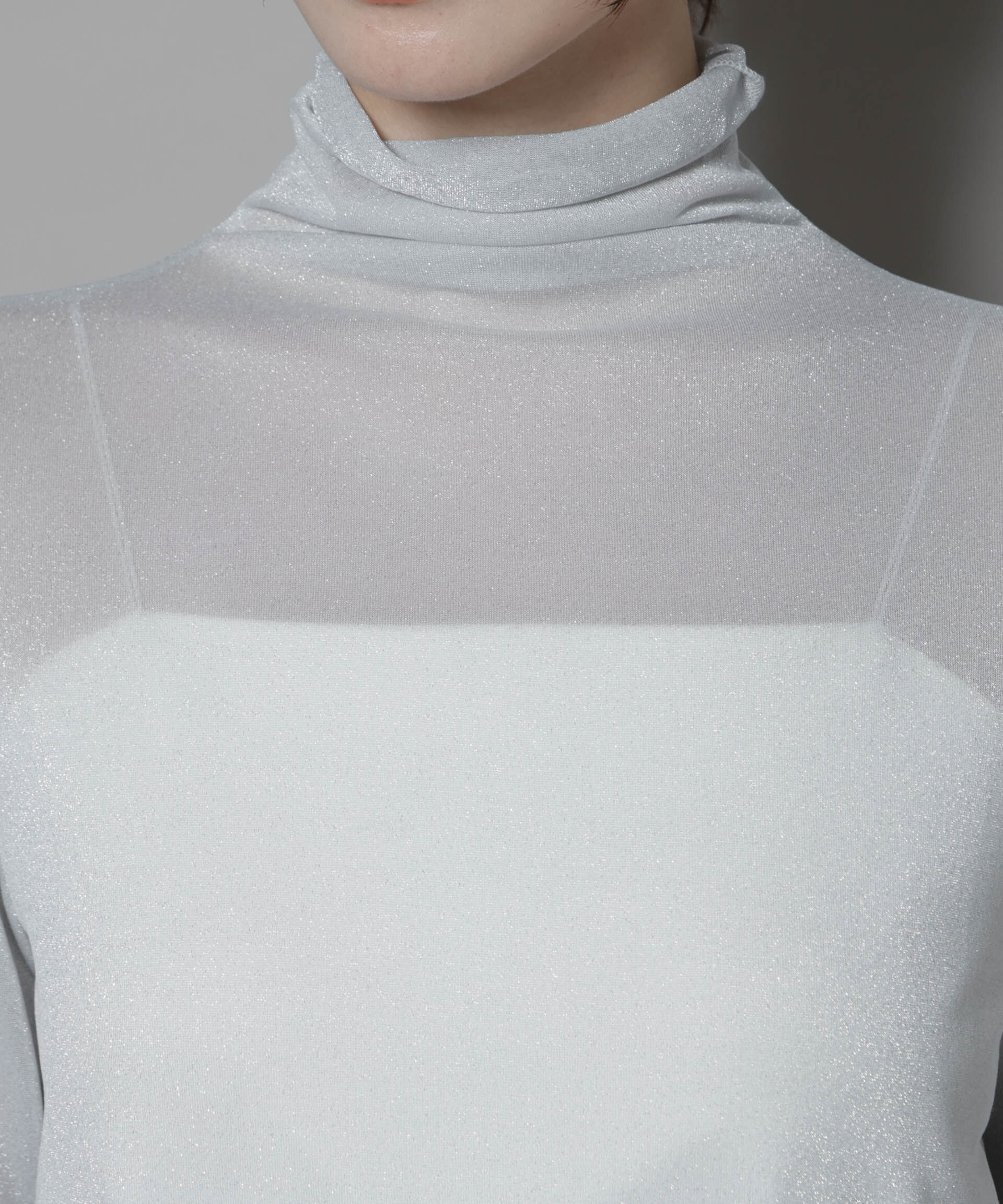 nano･universe「ラメシアータートルカットトップス」|Tシャツ・カットソー|