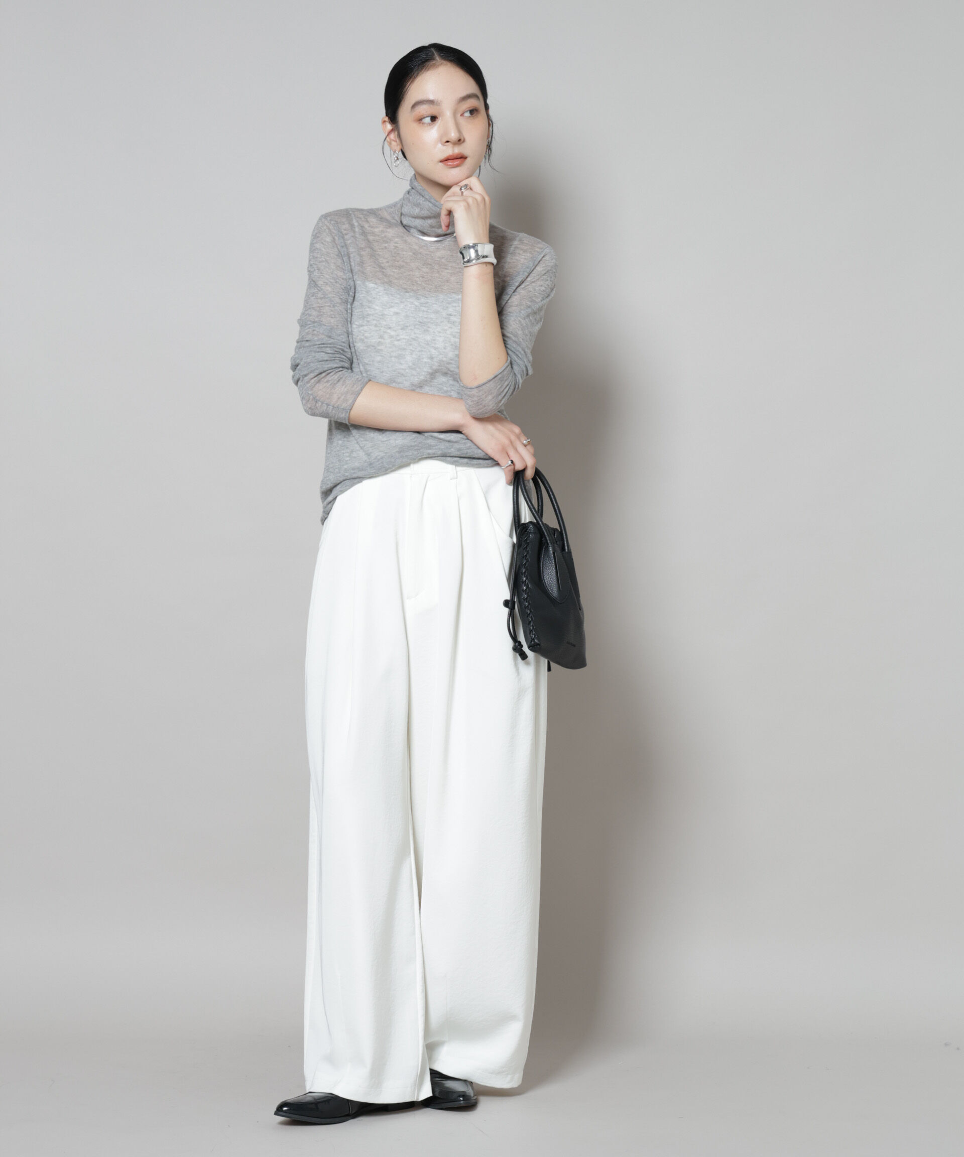 nano･universe「スイビウールタートルネックニットプルオーバー」|ニット・セーター|