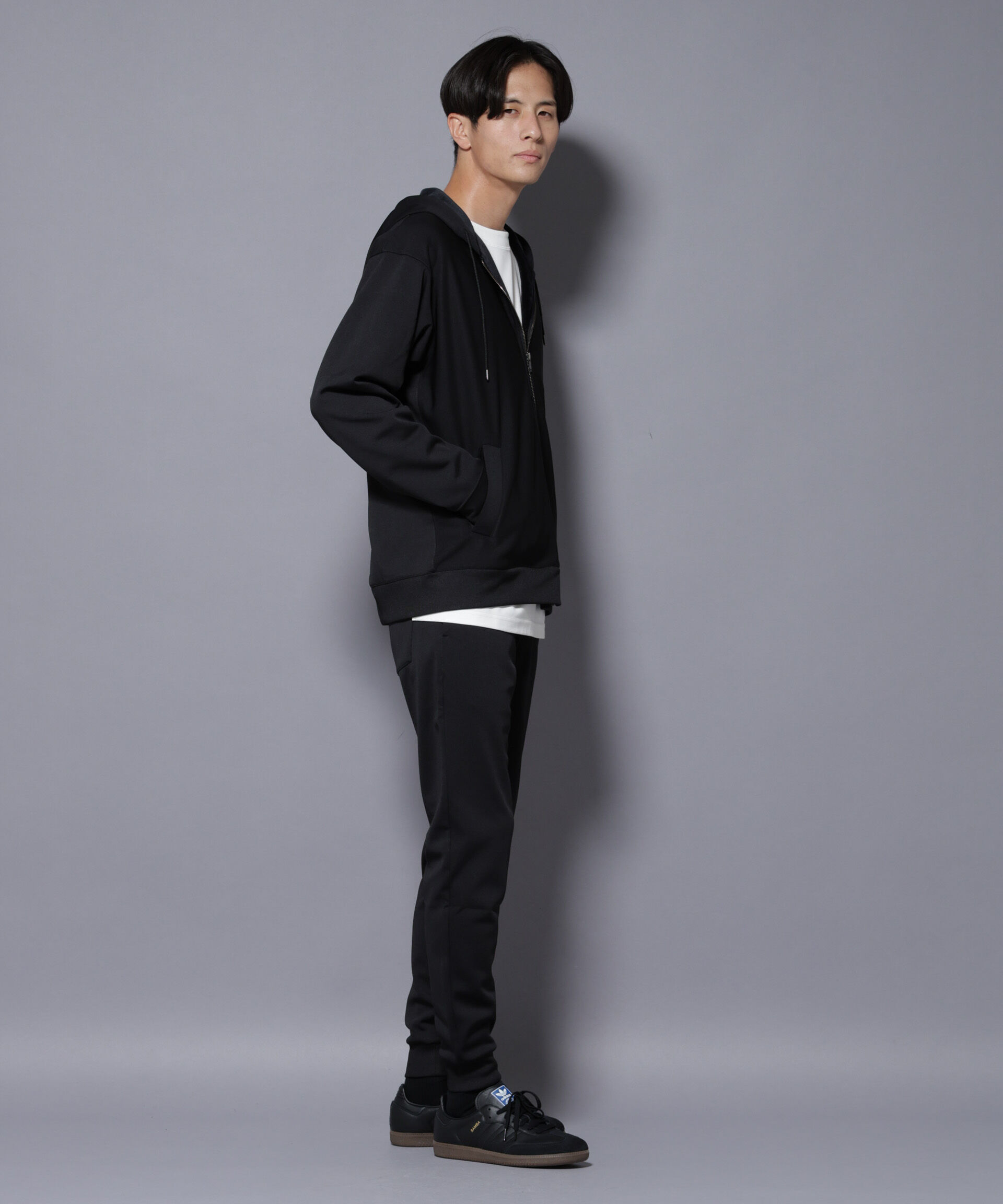 nano･universe「｢MC｣coveross(R) フリースボンディングジョガーパンツ」|チノ|