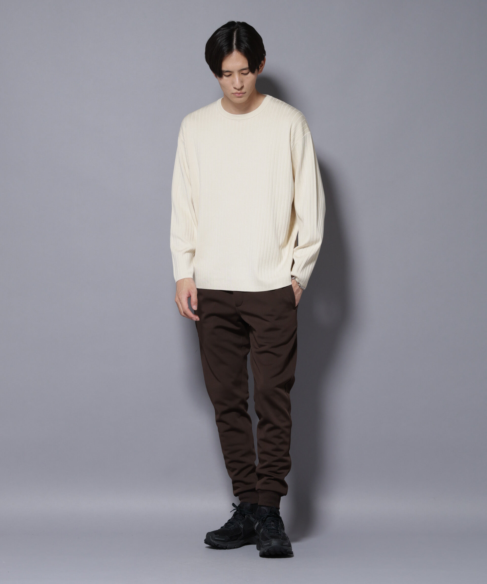 nano･universe「｢MC｣coveross(R) フリースボンディングジョガーパンツ」|チノ|