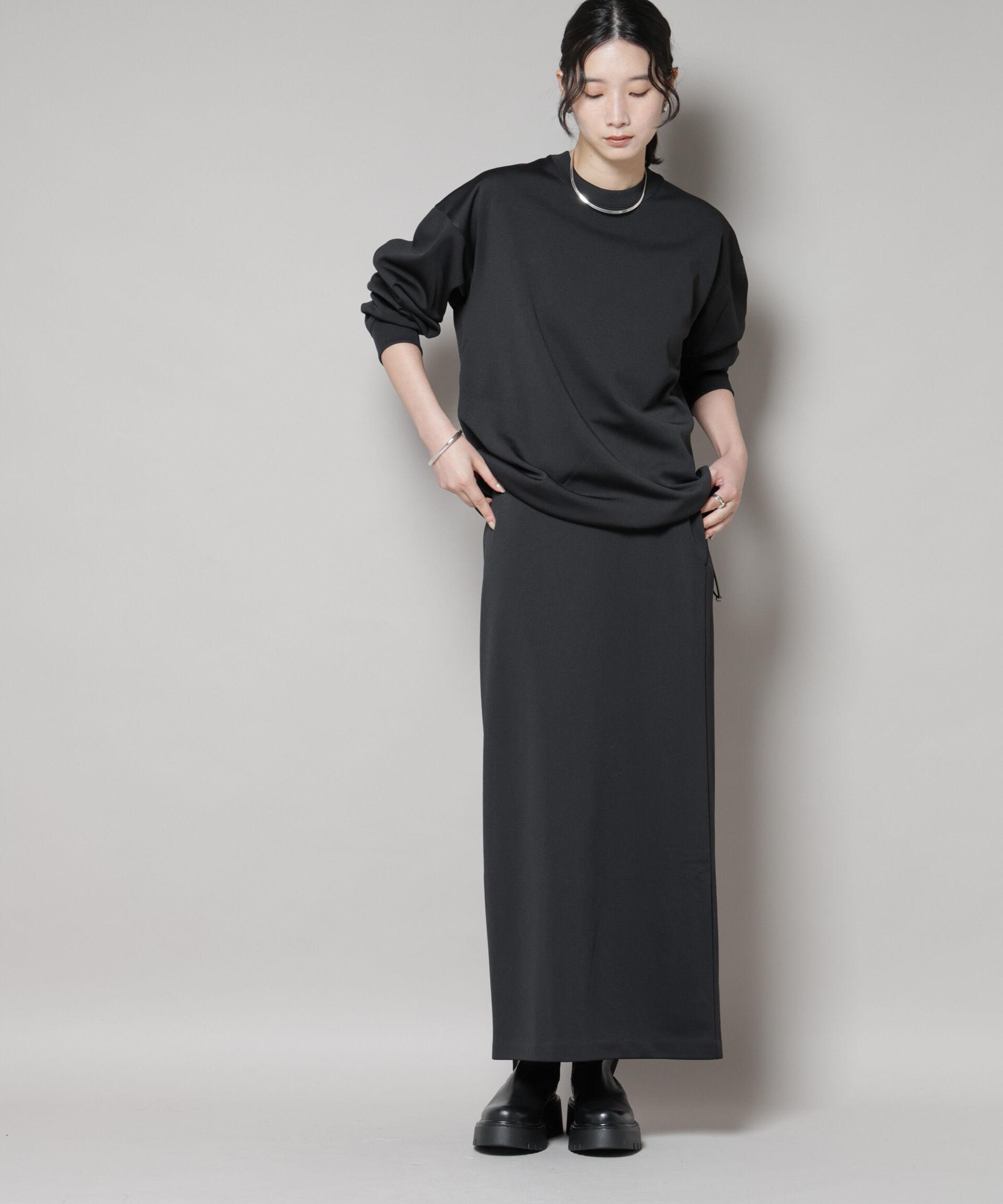 nano･universe「「MC」coveross(R)フリースボンディングスカート(セットアップ可)」|スカート|