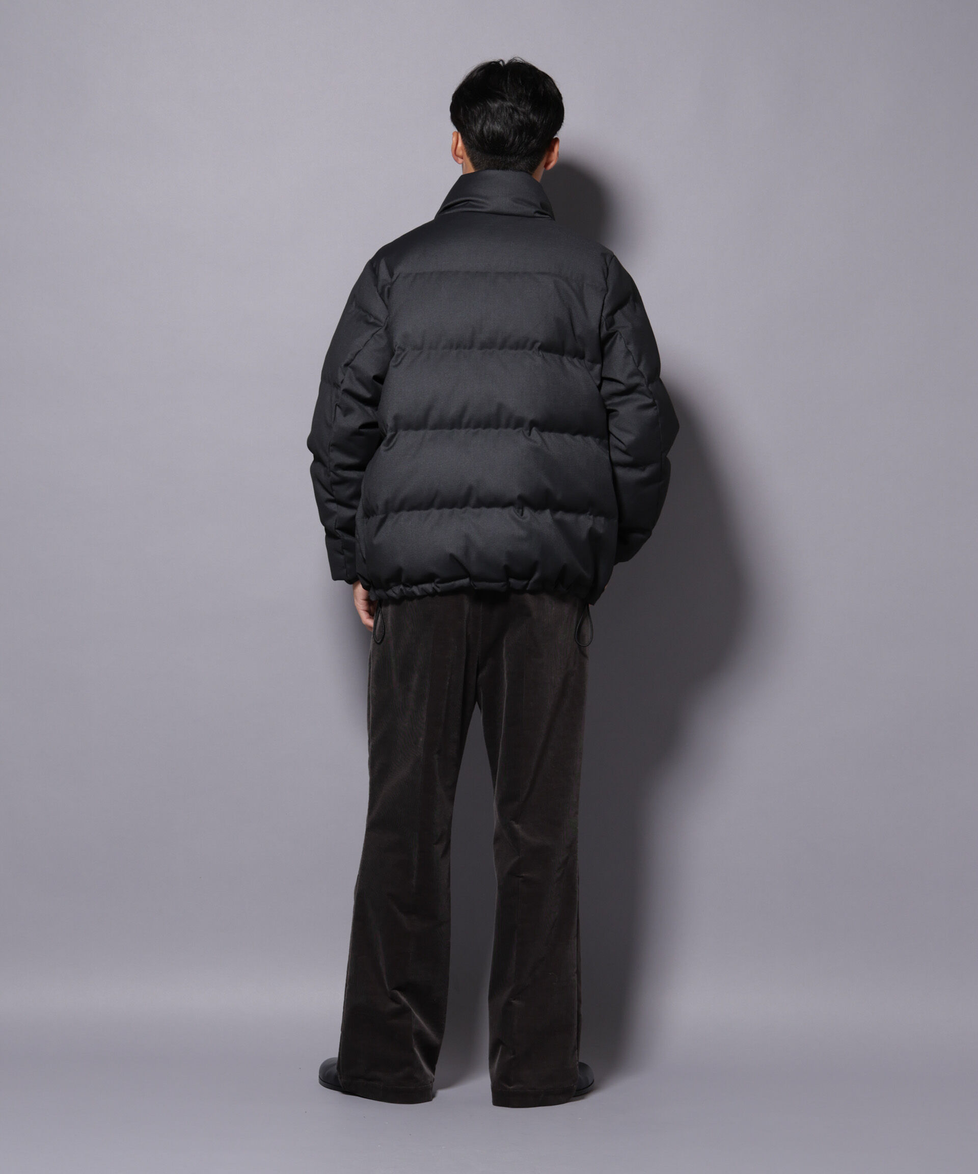 nano･universe「DELEGANTE エアリーサキソニー／グレンチェックTAIONダウンジャケット」|ダウン|