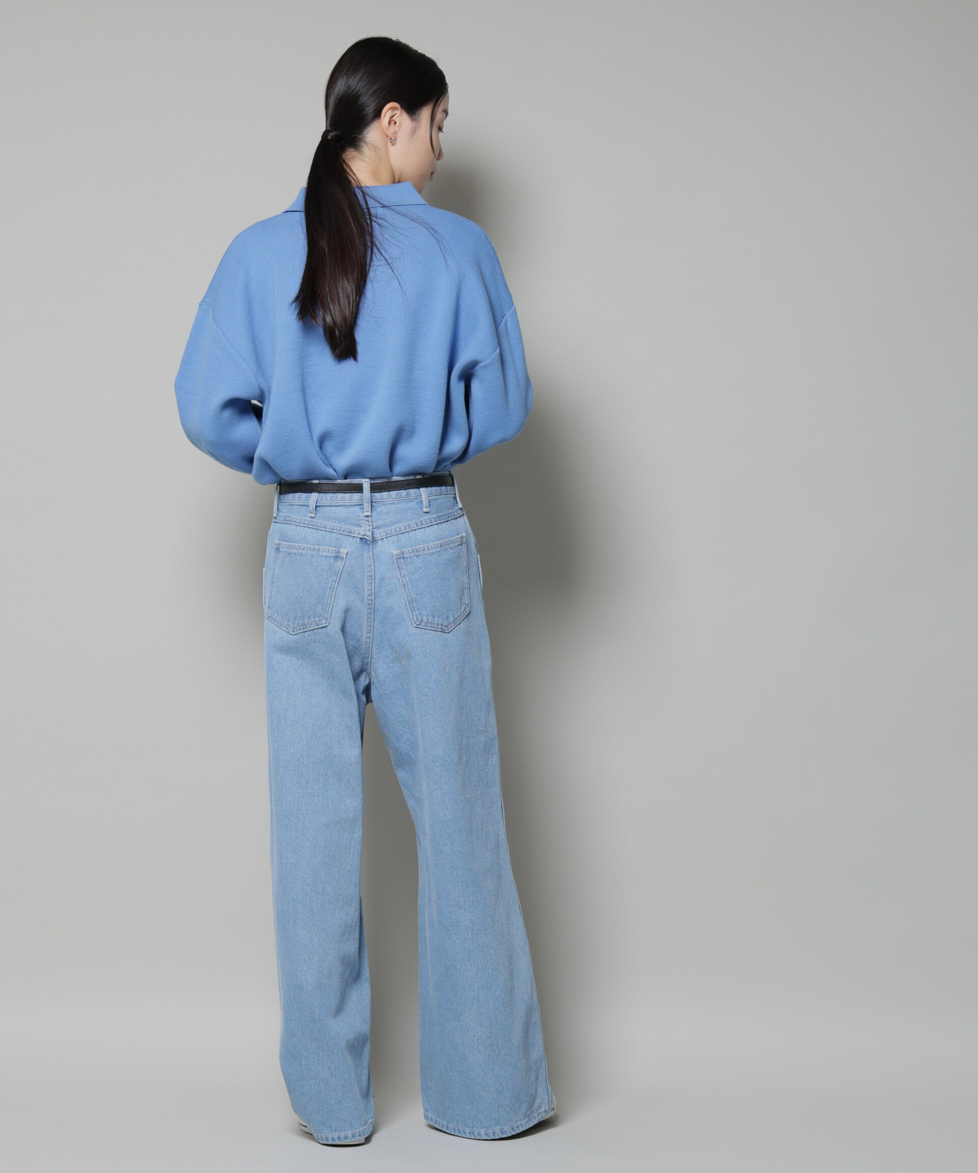 nano･universe「ワイドデニムパンツ」|チノ|