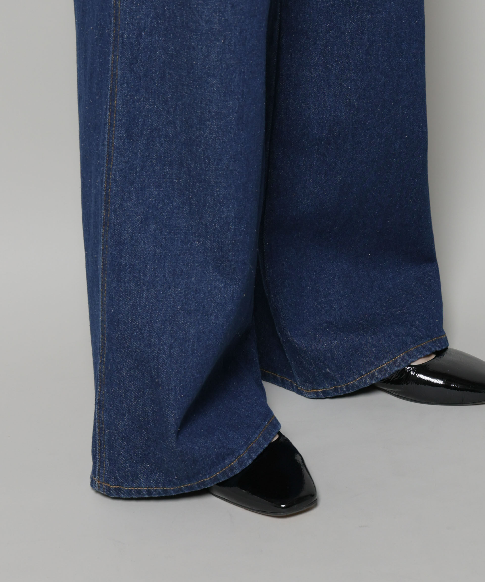 nano･universe「ワイドデニムパンツ」|チノ|