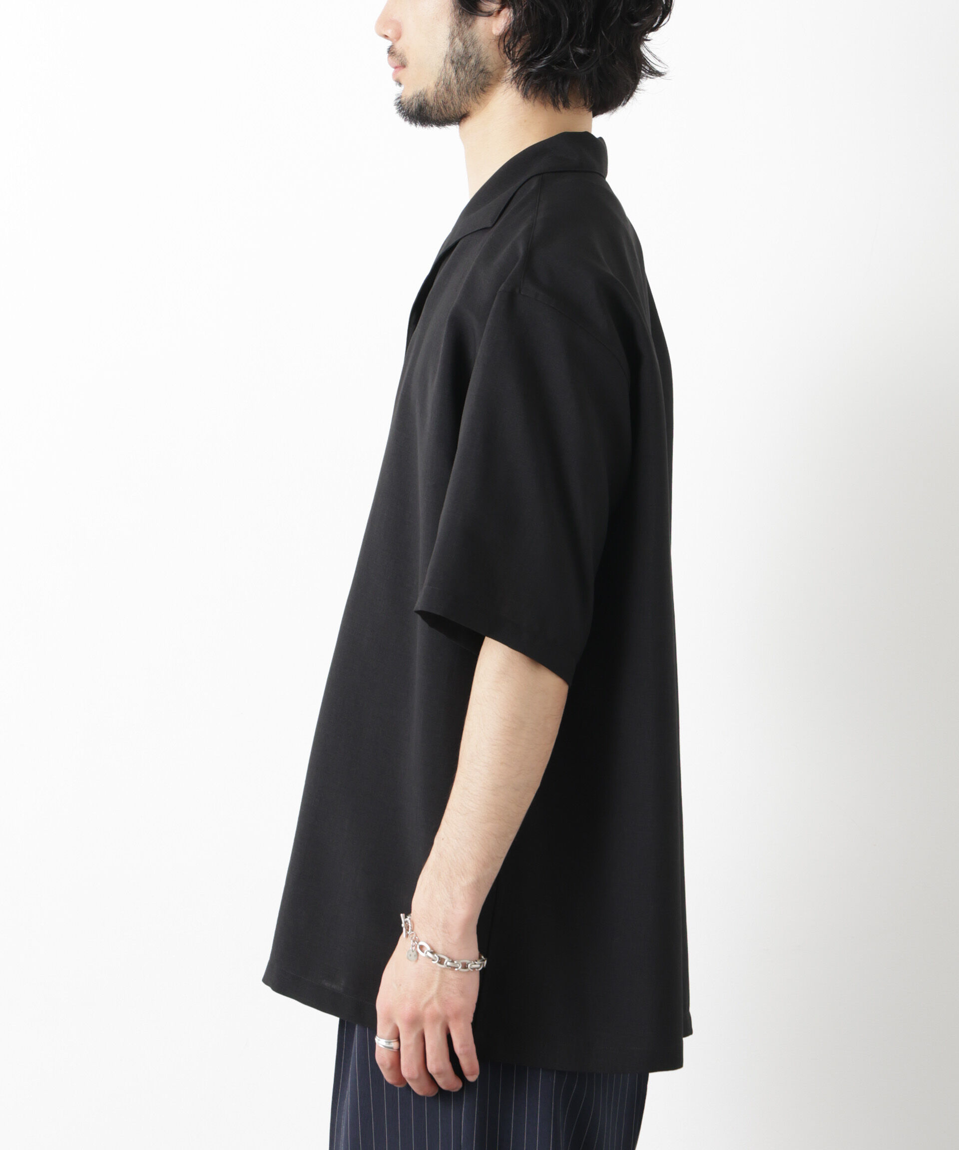 nano･universe「「メランジドライ」イタリアンカラーシャツ(セットアップ可)」|シャツ・ブラウス|