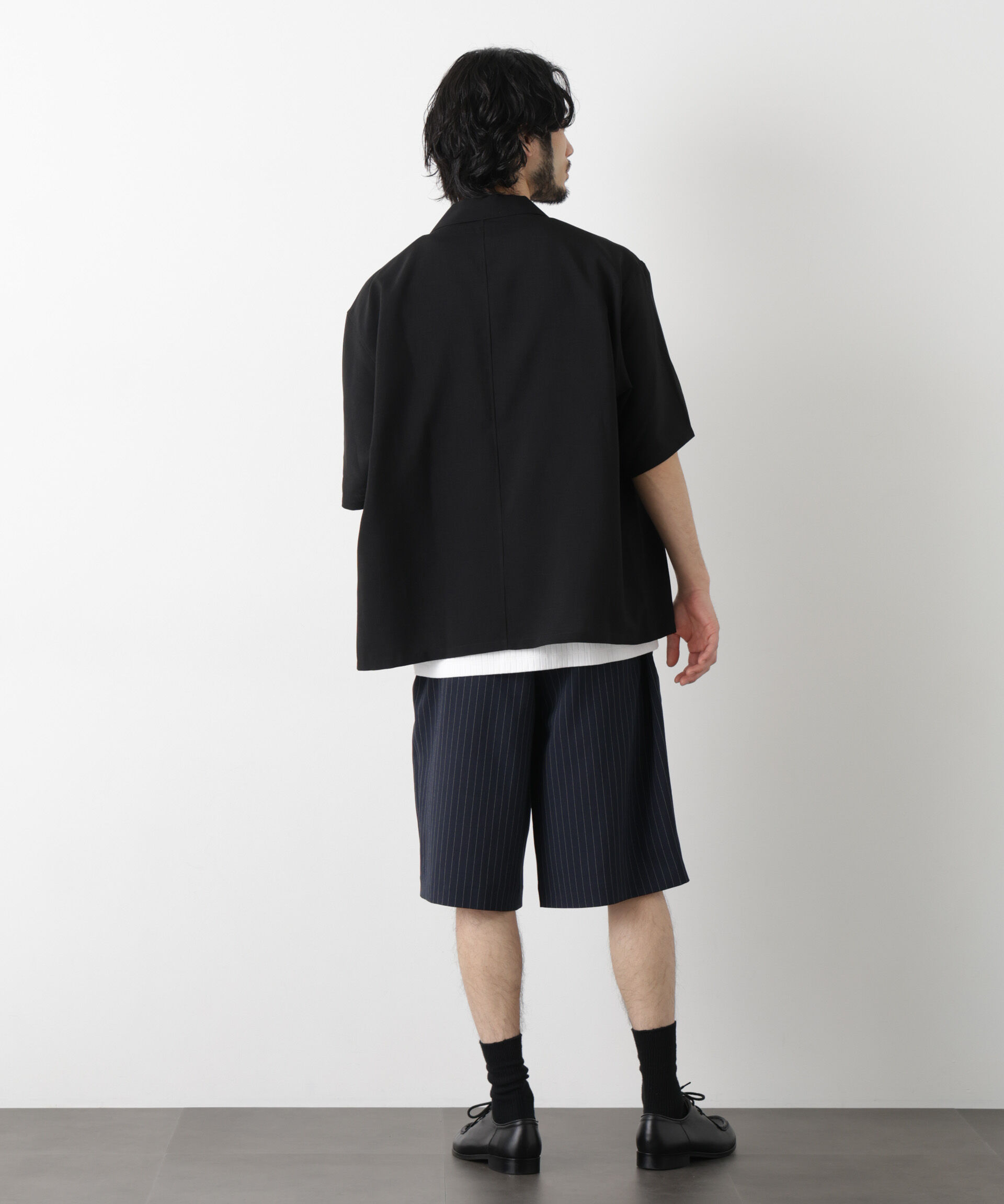 nano･universe「「メランジドライ」バギーイージーハーフショーツ(セットアップ可)」|チノ|