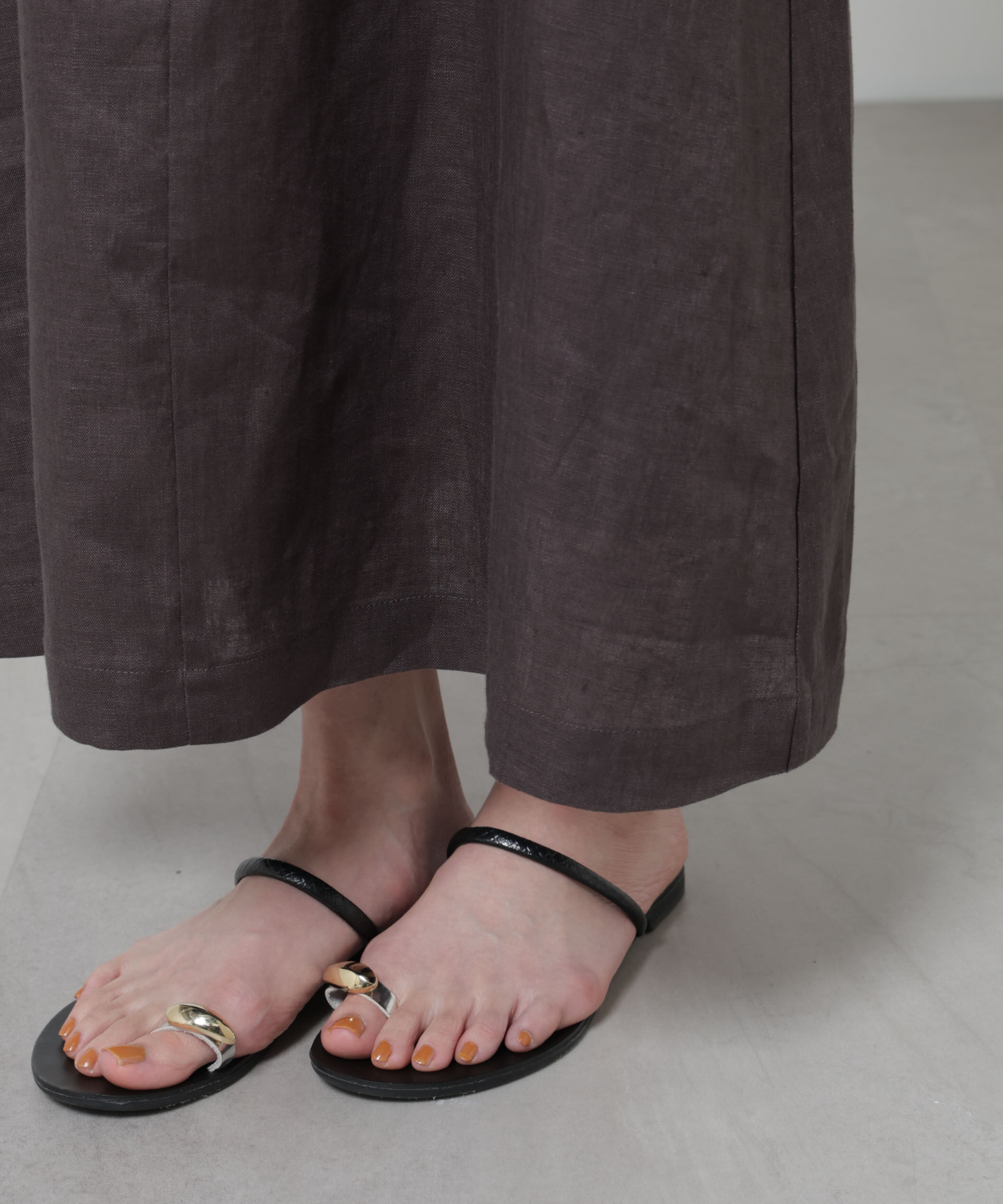 nano･universe「European Flax サスペンダー付きスカート(セットアップ可)」|スカート|