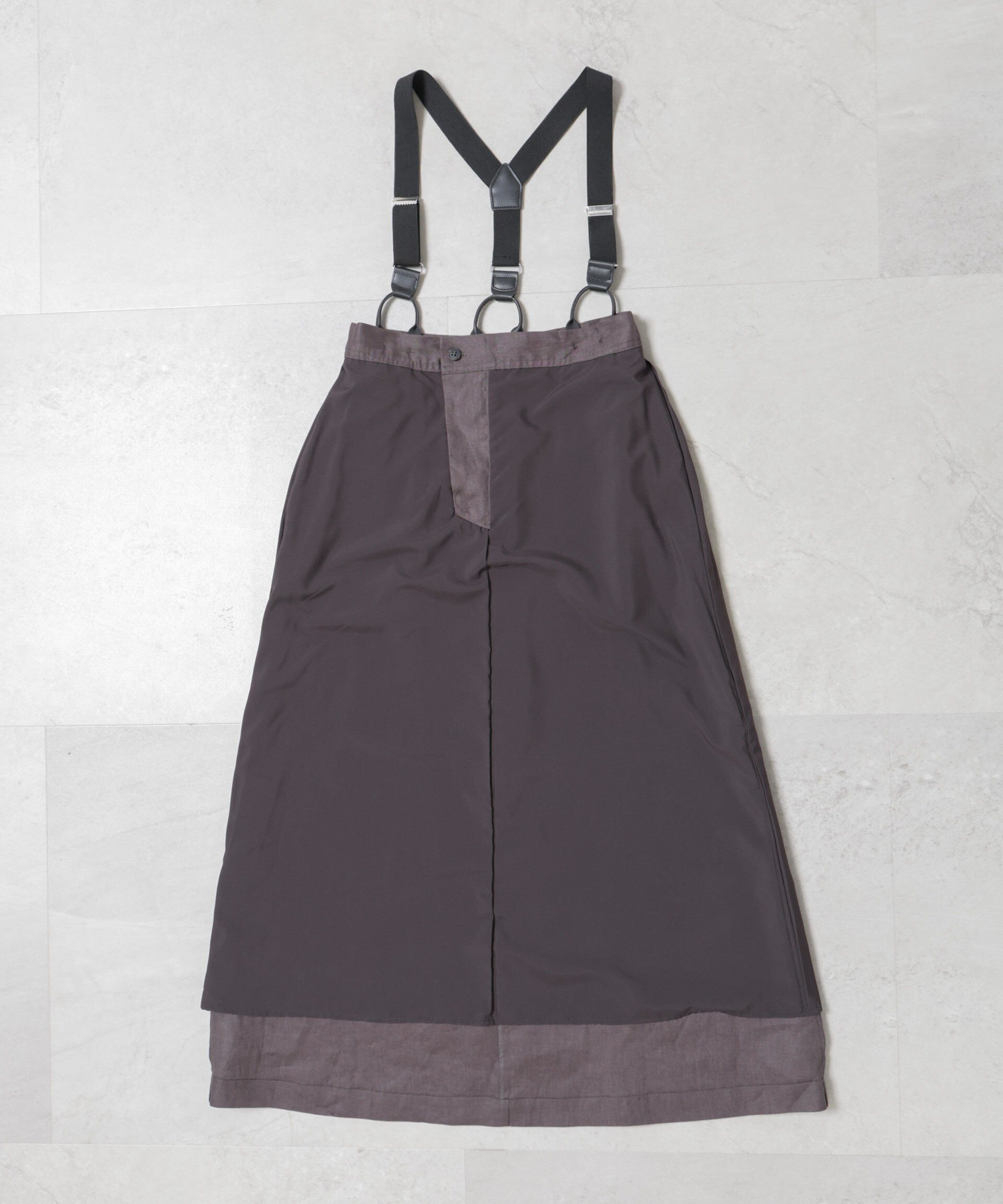 nano･universe「European Flax サスペンダー付きスカート(セットアップ可)」|スカート|