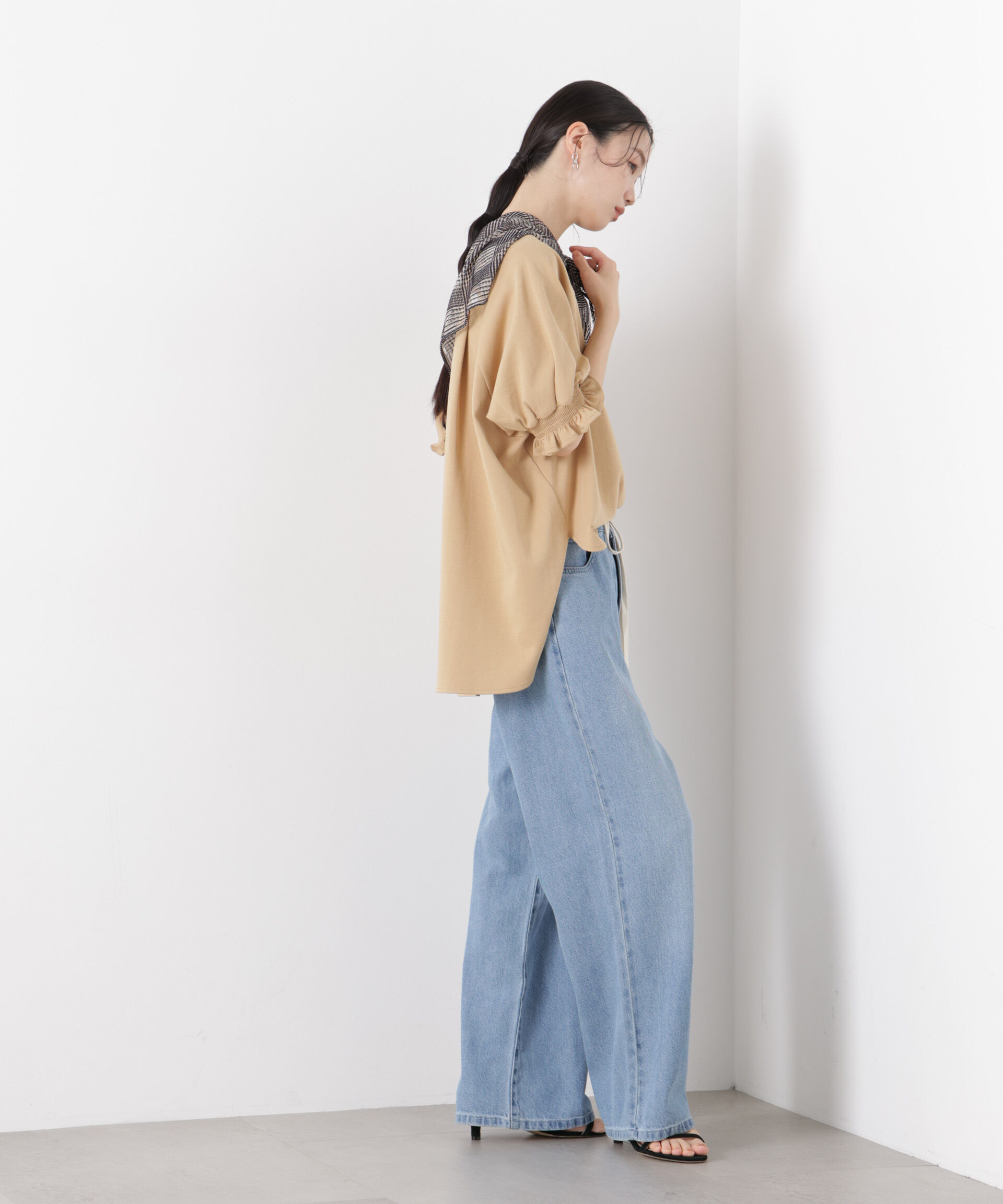 nano･universe「キャンディースリーブポンチカットトップス」|Tシャツ・カットソー|