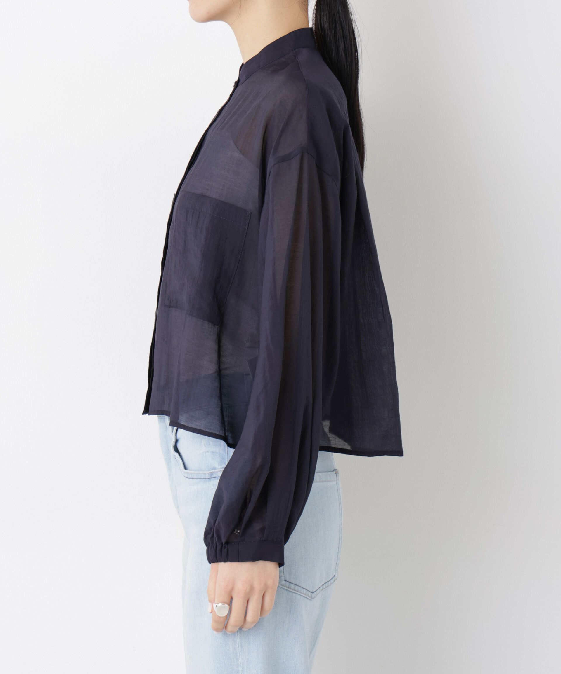 nano･universe「タックスリーブポケットシアーショートシャツ」|シャツ・ブラウス|