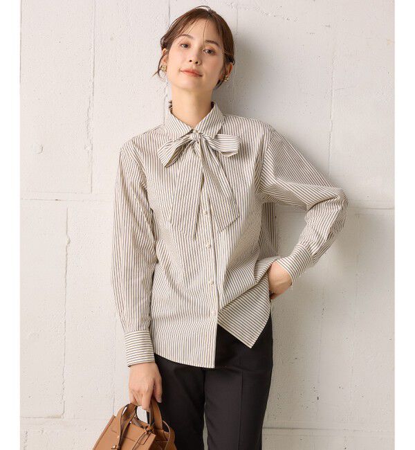 組曲「【ボウタイ付き】メッセージシャーティング シャツ」|シャツ・ブラウス|