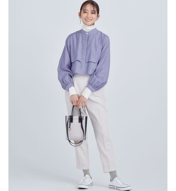 組曲「【美シルエット・ストレッチ・シワになりにくい】オシャクロス テーパードパンツ」|その他|