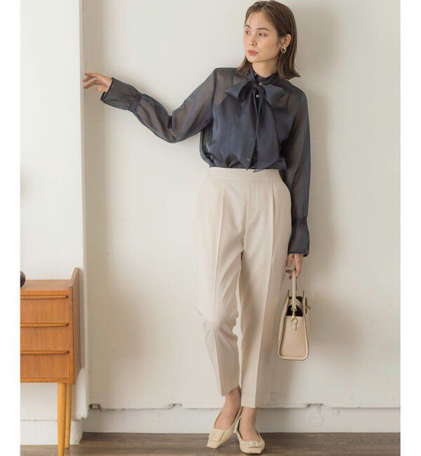 組曲「【美シルエット・ストレッチ・シワになりにくい】オシャクロス テーパードパンツ」|その他|