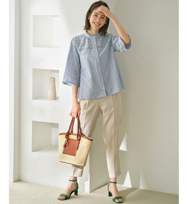 組曲「【美シルエット・ストレッチ・シワになりにくい】オシャクロス テーパードパンツ」|その他|