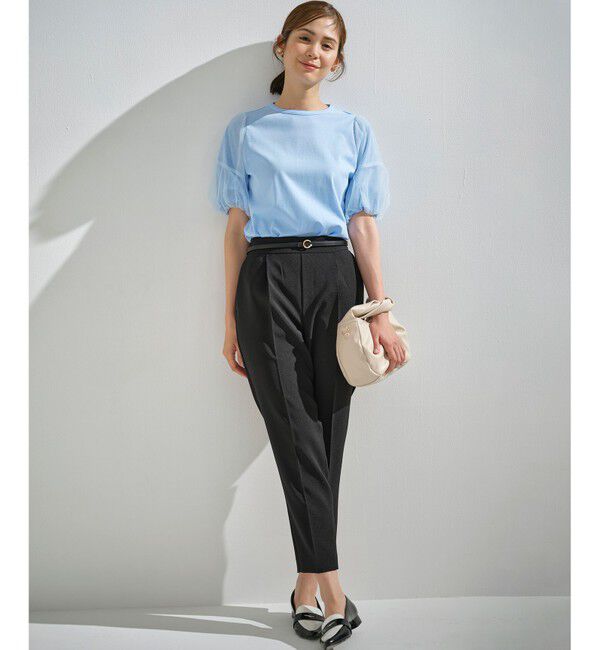 組曲「【美シルエット・ストレッチ・シワになりにくい】オシャクロス テーパードパンツ」|その他|