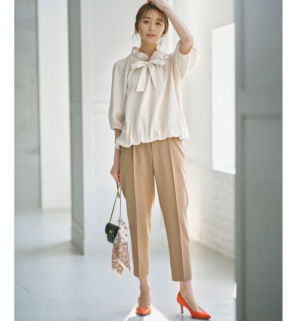 組曲「【美シルエット・ストレッチ・シワになりにくい】オシャクロス テーパードパンツ」|その他|