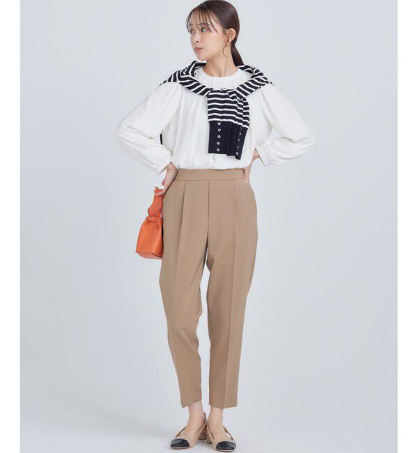 組曲「【美シルエット・ストレッチ・シワになりにくい】オシャクロス テーパードパンツ」|その他|