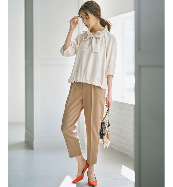 組曲「【美シルエット・ストレッチ・シワになりにくい】オシャクロス テーパードパンツ」|その他|