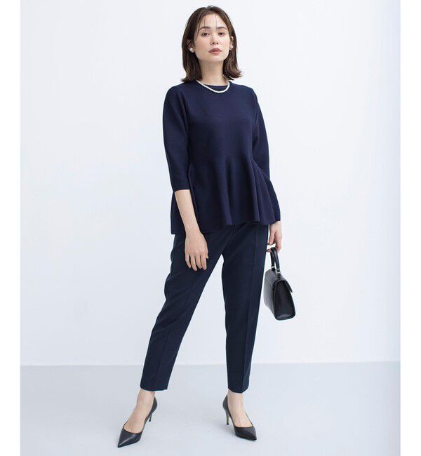 組曲「【美シルエット・ストレッチ・シワになりにくい】オシャクロス テーパードパンツ」|その他|