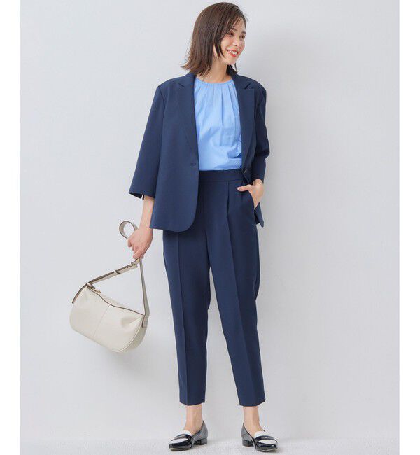 組曲「【美シルエット・ストレッチ・シワになりにくい】オシャクロス テーパードパンツ」|その他|