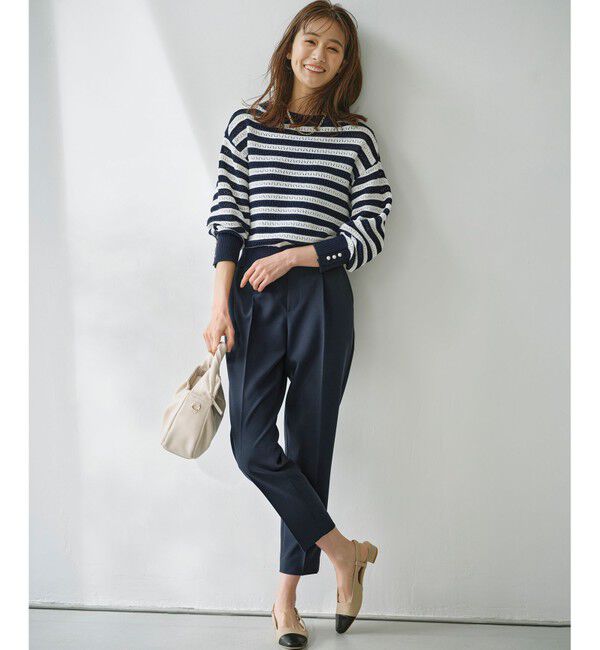 組曲「【美シルエット・ストレッチ・シワになりにくい】オシャクロス テーパードパンツ」|その他|