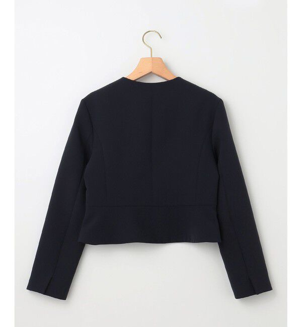 組曲「【WEB限定・KUMIKYOKU NAVY】コンフォータブルドレープ ノーカラージャケット」|ノーカラージャケット|