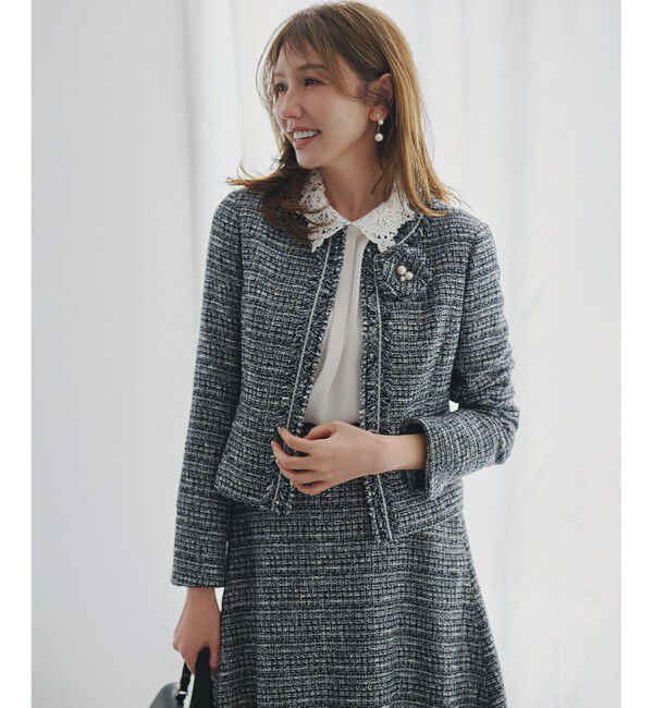 組曲「【WEB限定・2WAY】ジョーゼットシフォンレース襟 ブラウス」|シャツ・ブラウス|