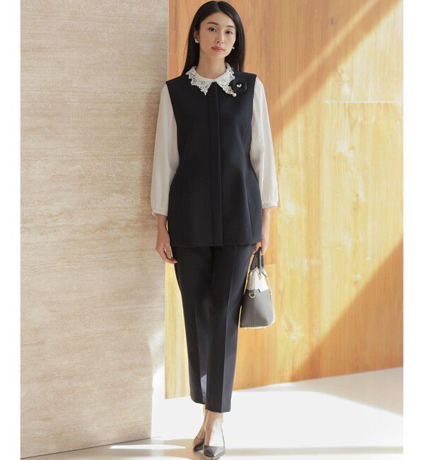 組曲「【WEB限定・2WAY】ジョーゼットシフォンレース襟 ブラウス」|シャツ・ブラウス|