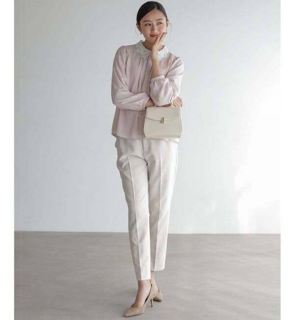 組曲「【WEB限定・2WAY】ジョーゼットシフォンレース襟 ブラウス」|シャツ・ブラウス|