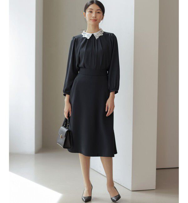 組曲「【WEB限定・2WAY】ジョーゼットシフォンレース襟 ブラウス」|シャツ・ブラウス|