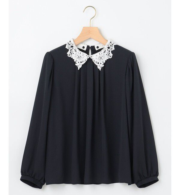 組曲「【WEB限定・2WAY】ジョーゼットシフォンレース襟 ブラウス」|シャツ・ブラウス|