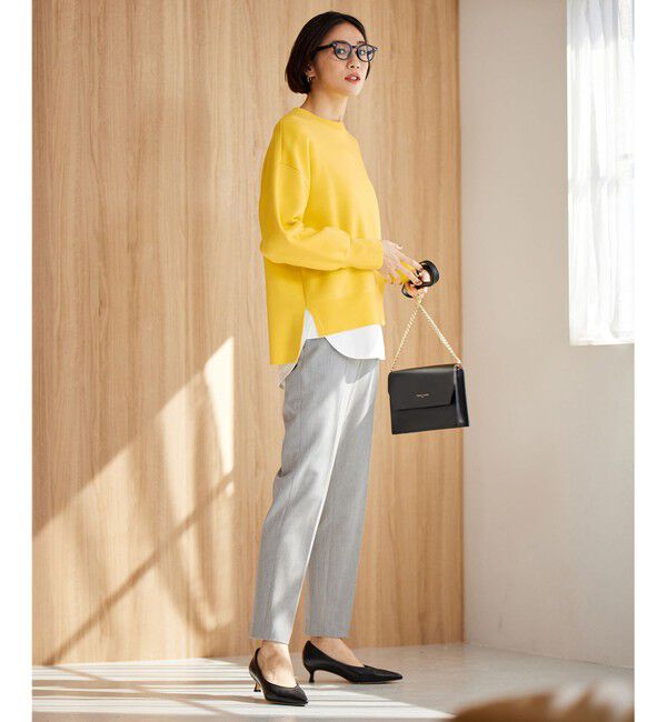 自由区「【撥水加工・洗える】TRギャバ裏起毛テーパード パンツ」|その他|