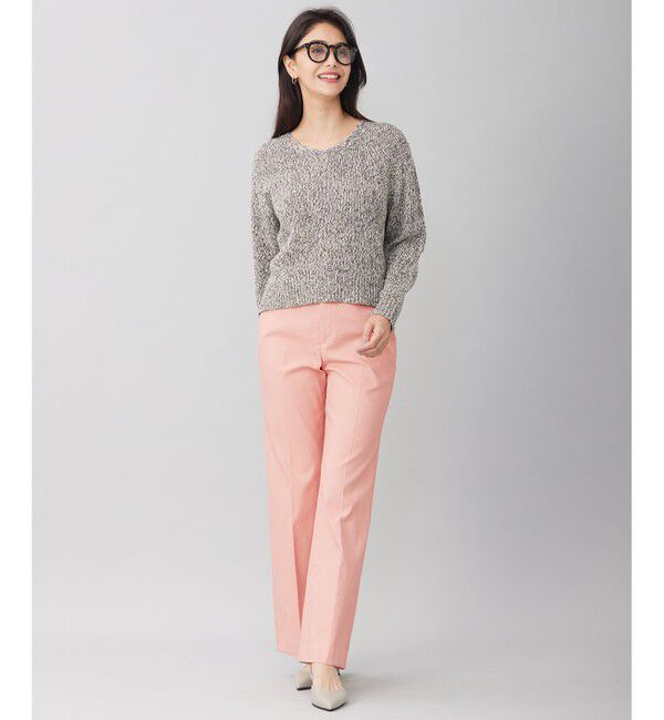 自由区「【接触冷感・UVカット・吸水速乾・洗える】シェルタリングオックスストレート パンツ」|その他|