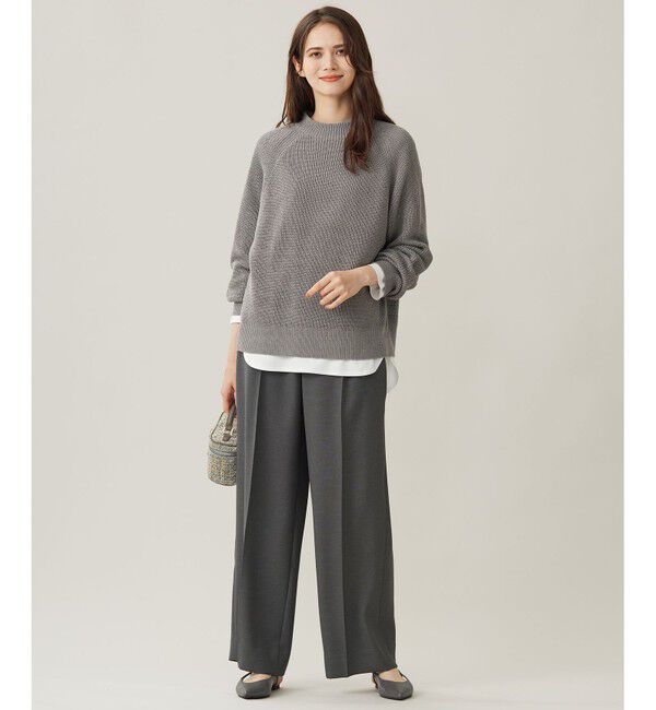 自由区「【洗える】ツイステッドダブルクロスワイドストレート パンツ」|その他|