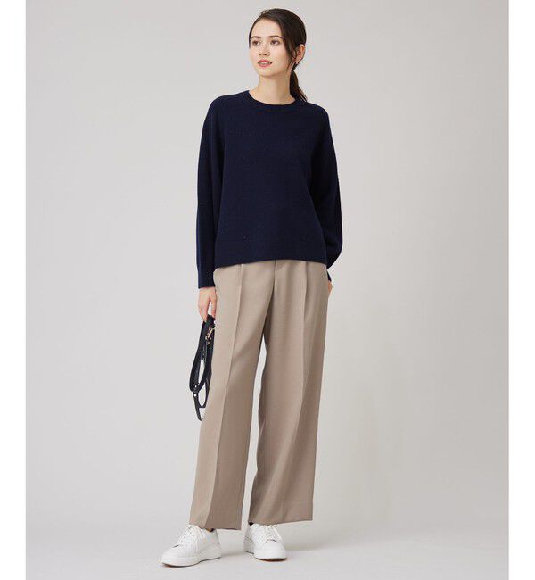 自由区「【洗える】ツイステッドダブルクロスワイドストレート パンツ」|その他|