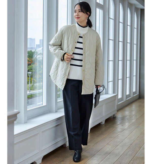 自由区「【WEB限定カラーあり・洗える】ウールカシミヤブレンドハイネック ニット」|ニット・セーター|