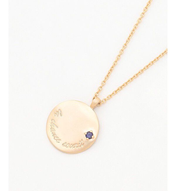 自由区「【SHIHOさん着用・ワンポイントアイテム】メッセージラウンド ネックレス」|ネックレス|