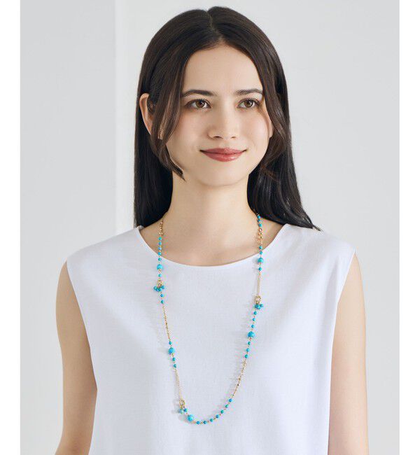 自由区「ストーンMIX ネックレス」|ネックレス|ターコイズ