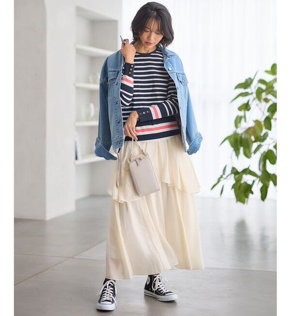 23区「【再入荷/RED CARD TOKYO&times;23区】オーバーサイズ デニム ジャケット」|デニムジャケット|