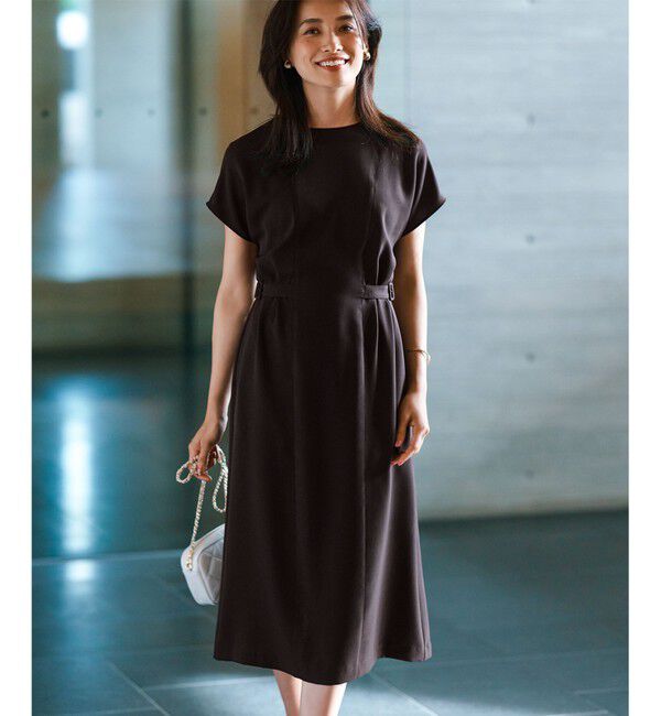 23区「【撥水加工/洗える】キューティクルストレッチツイル ワンピース」|ワンピース|ﾀﾞｰｸﾌﾞ