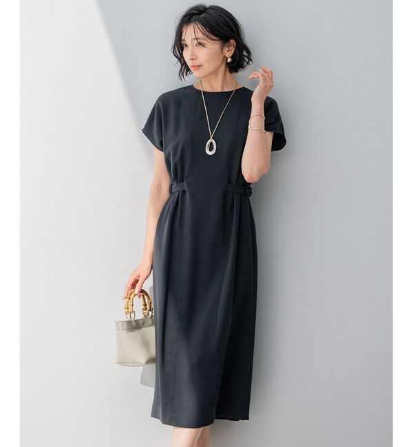 23区「【撥水加工/洗える】キューティクルストレッチツイル ワンピース」|ワンピース|ﾀﾞｰｸﾈｲ