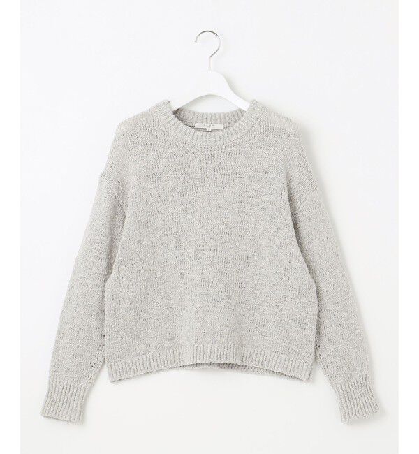 23区「【SLOW/一部店舗限定】リボンヤーン クルーネック ニット」|ニット・セーター|