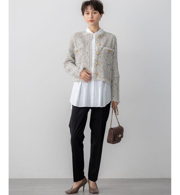 23区「【見上愛さん着用/洗える】CANCLINI ハーフスリーブ シャツ」|シャツ・ブラウス|