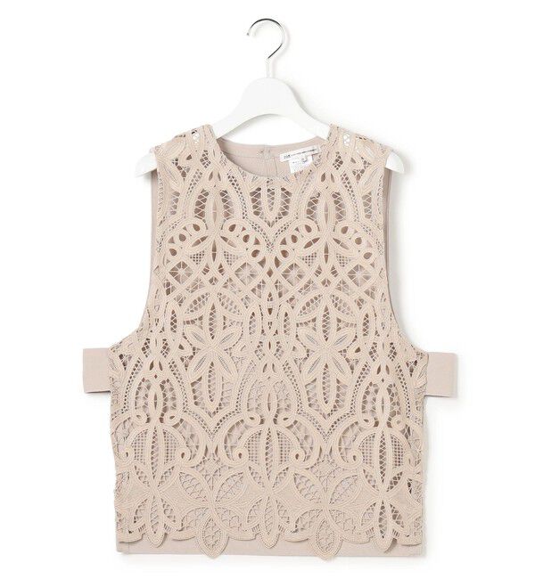 23区「エンブロイダリーレース ニットベスト」|ベスト・ジレ|
