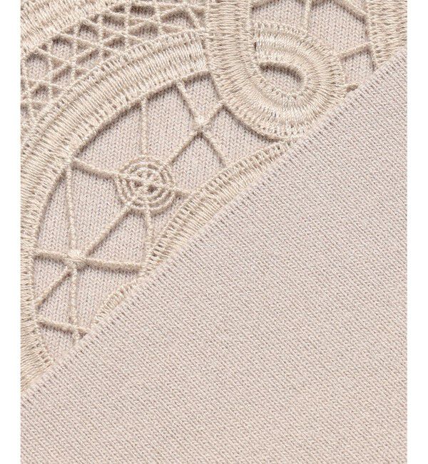 23区「エンブロイダリーレース ニットベスト」|ベスト・ジレ|