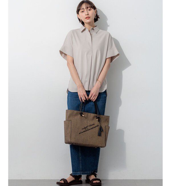 23区「【VERY・Oggi掲載】コンビカラー オーバル イヤリング」|イヤリング|