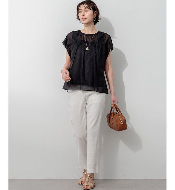 23区「【VERY・Oggi掲載】コンビカラー オーバル イヤリング」|イヤリング|