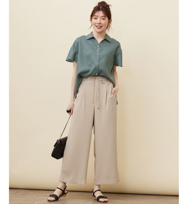 ANY SIS「【洗える】イージードロスト ワイドパンツ」|その他|