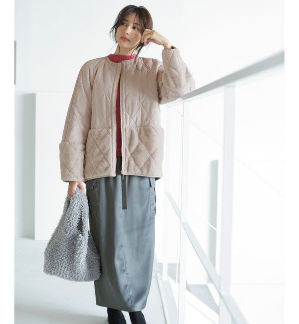 any SiS「【WEB・一部店舗限定】サテンカーゴ スカート」|スカート|